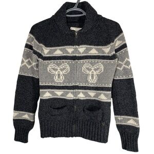 Aritzia TNA 100% Lambwool Full Zip Sweater